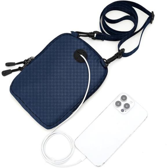 Small Crossbody Bag for Men, Mini Messenger Bag Shoulder Bag for Phone Passport - Picture 7 of 7